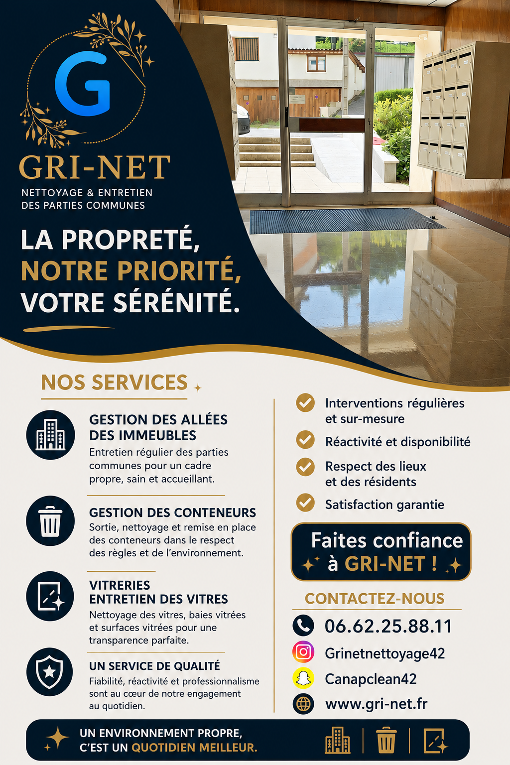 Entreprise de nettoyage professionnelle à Saint-Étienne